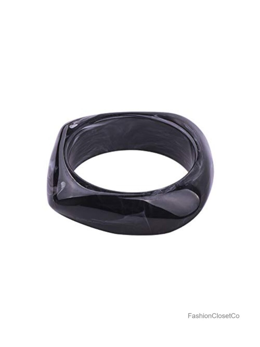 Chunky Acrylic Resin Bangle Bracelet for Women